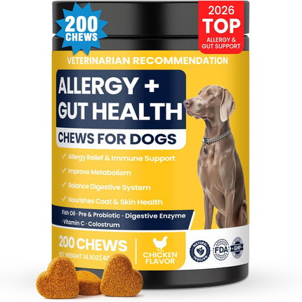 Dog Allergy Chews with Probiotic Support