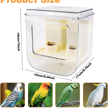 HomeChef ChefDelHogar No Mess Automatic Bird Feeder with Hooks Hanging,2 in 1 Bird Bath — Kitchen & Home