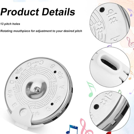 SourceToHome FuenteACasa 2pcs 13 Tone Pitch Pipe, High Sensitivity Chromatic C-C Scale Pitch Pipe — Home & Lifestyle