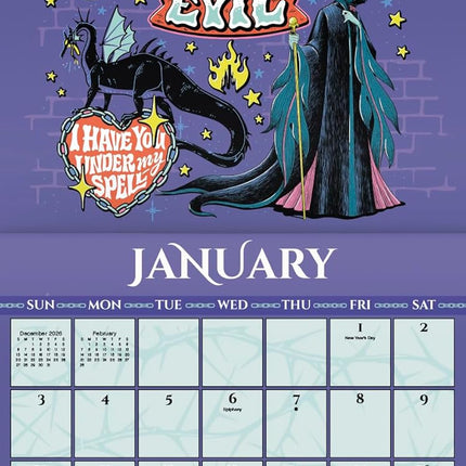 2027 Villains Wall Calendar