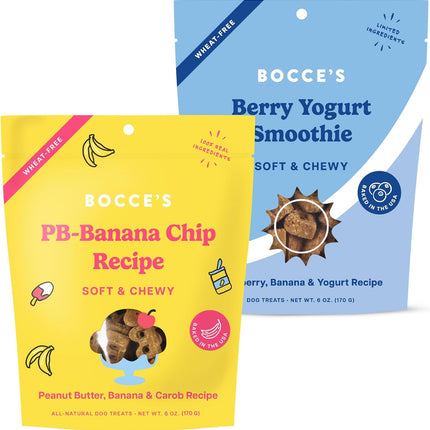 PB Banana Chip + Berry Smoothie Dog Treat Bundle