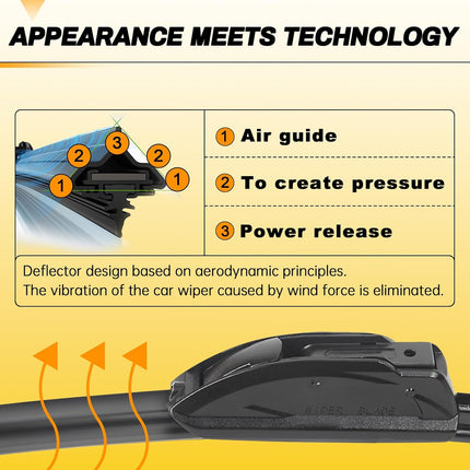 26" and 16" All-Season Windshield Wiper Blades, Pack of 2