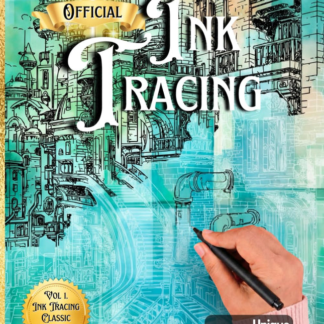 Ink Tracing Coloring Book: Hidden City Pen and Ink Art