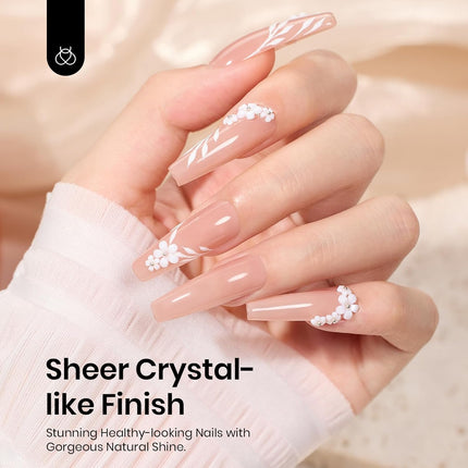 Nude Mocha Sheer Gel Nail Polish, 15ml