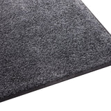 Platinum Series Indoor Wiper Floor Mat, Rubber with Nylon Carpet, 6' x 14', Grey
