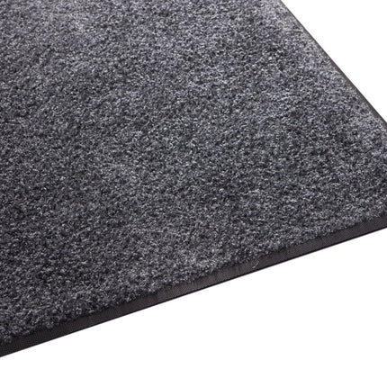 Platinum Series Indoor Wiper Floor Mat, Rubber with Nylon Carpet, 6' x 14', Grey