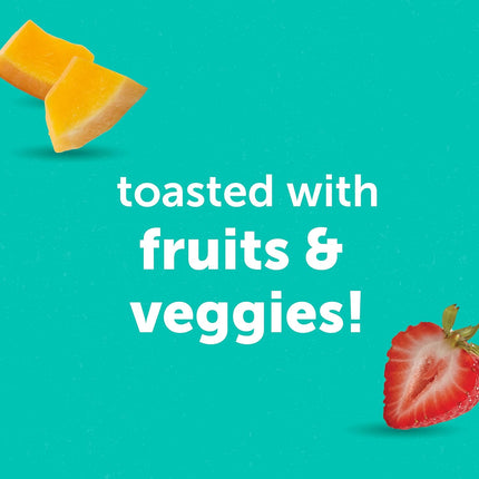 Toddler Mini Waffles with Hidden Veggies, Butternut Berry, 3.2 oz Bags, 7 Pack