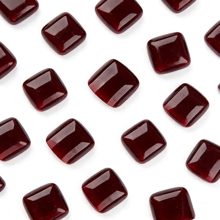 HomeChef ChefDelHogar 24pcs Deep Wine Red Toe Nail Press Ons Square Toe Press On Nails — Kitchen & Home