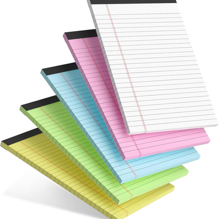 5-Pack 5 x 8 College Ruled Perforated Note Pads