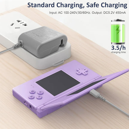 DS Lite Power Charger Wall Plug Adapter with USB Charging Cable