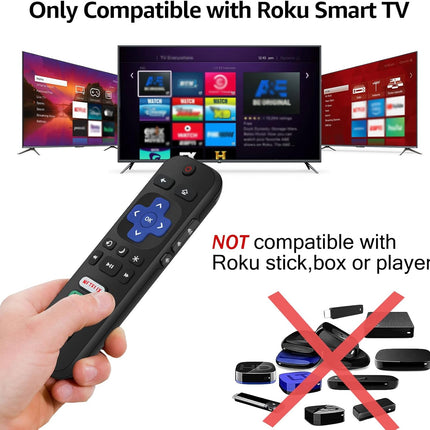 2-Pack Replacement Remote Controls for Compatible Smart TVs
