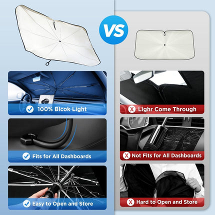 2026 Windshield Sun Shade Umbrella for Model Y and Model 3