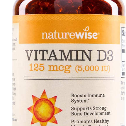 NatureWise Vitamin D3 5000 IU — 360 Mini Softgels, 1 Year Supply - view 1