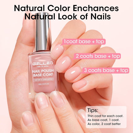 Clear Quick-Dry Nail Base & Top Coat Duo