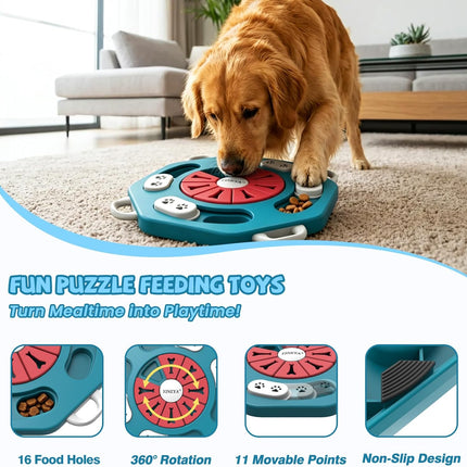 Dog Puzzle Enrichment Toy for Treat Training Games