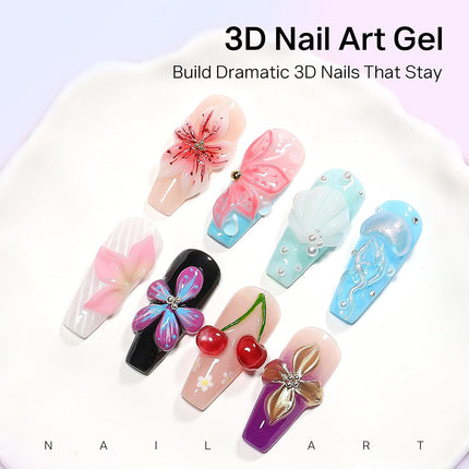 3PCS 3D Sculpting Gel Nail Art Builder Gel Set