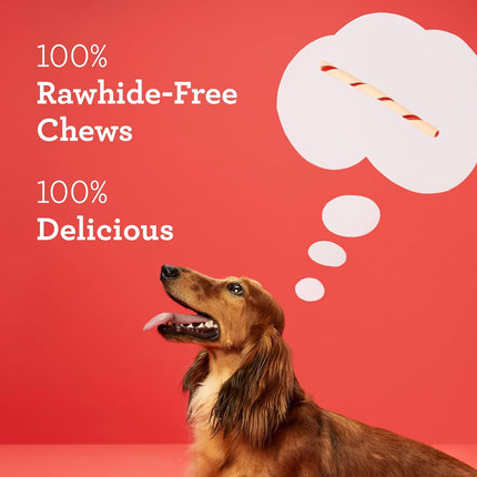 Rawhide-Free Twist Sticks Chews for Dogs, 50 Count