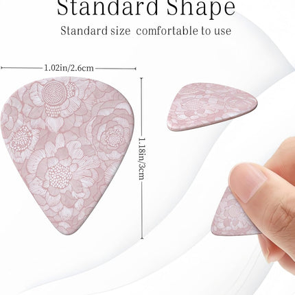 SourceToHome FuenteACasa Guitar Picks-Medium（0.46mm） Guitar Pics Acoustic for Electric Ukulele Bass — Home & Lifestyle