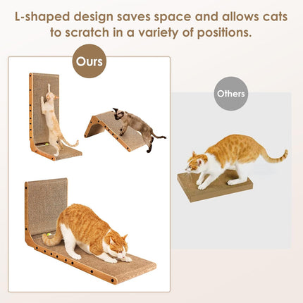 PawHaven RefugioPata EHEYCIGA Cardboard Cat Scratcher for Indoor Kitten Cats — Pet Supplies
