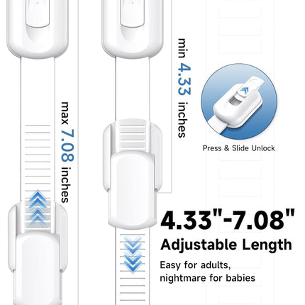 LittleNest NidoPequeño Infinno 12 Pack Cabinet Locks Baby Proofing Heavy Duty — Baby & Toddler