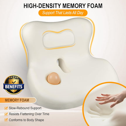 Memory Foam Car Seat Cushion with Lumbar Support