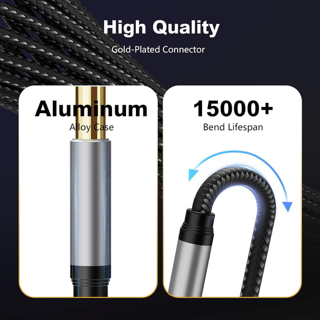 6.35 to 6.35 Nylon Braided Cables