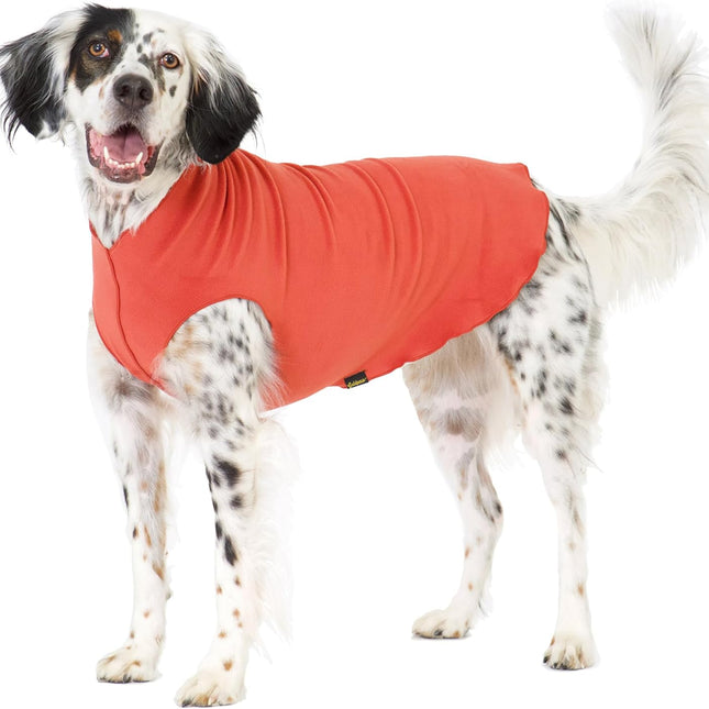 Stretch Fleece Dog Sweater - Paprika, Size 12