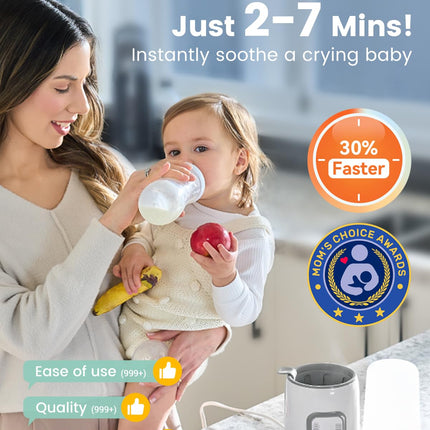 8-in-1 Fast Baby Bottle Warmer with Timer