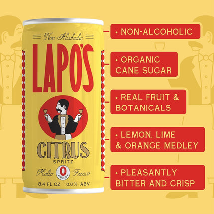 HomeChef ChefDelHogar Lapo's Citrus Spritz, Non Alcoholic Canned Cocktail — Kitchen & Home