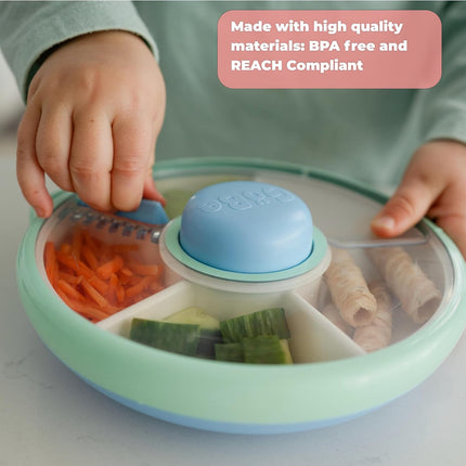 Kids Small Snack Spinner Slide Reusable Container - Twinberry