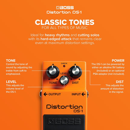 DS-1 Style Compact Distortion Pedal