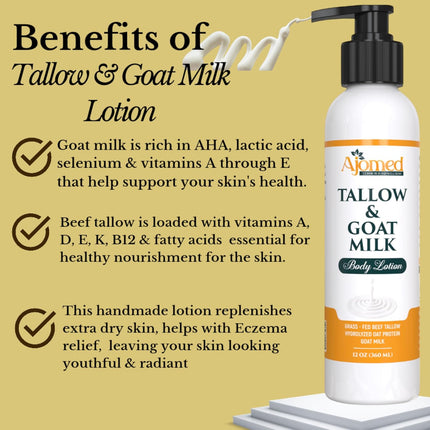 Tallow & Goat Milk Body Lotion for Sensitive Skin