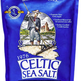 Light Grey Coarse Unrefined Mineral Sea Salt, 1/2 lb Resealable Bag