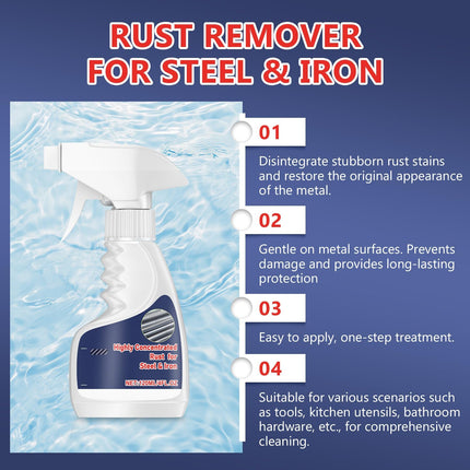 2-Piece Heavy Duty Metal Rust Remover, 100ml
