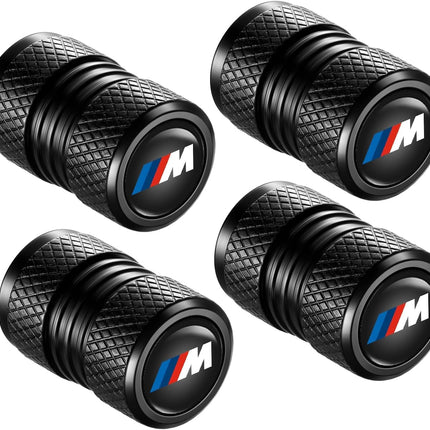 4-Pack Aluminum Alloy Tire Valve Stem Caps for BMW M Series