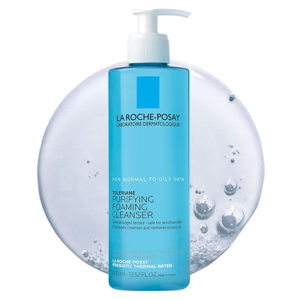 Oil-Free Purifying Foaming Facial Cleanser with Niacinamide + Ceramides, 400 ml
