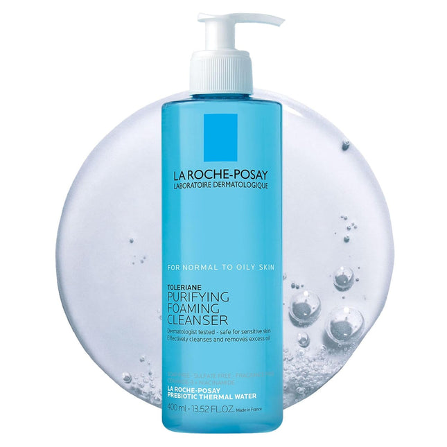 Oil-Free Purifying Foaming Facial Cleanser with Niacinamide + Ceramides, 400 ml