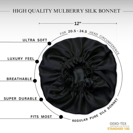 SourceToHome FuenteACasa Nochka Fashion 100% Pure Silk Bonnet for Sleeping Women — Home & Lifestyle