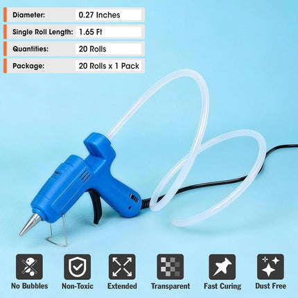 20 Pack Mini Hot Glue Sticks for Mini Glue Guns