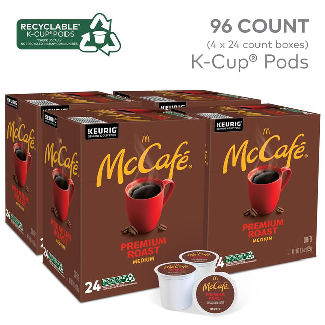 Premium Medium Roast Single-Serve Coffee Pods, 96 Count