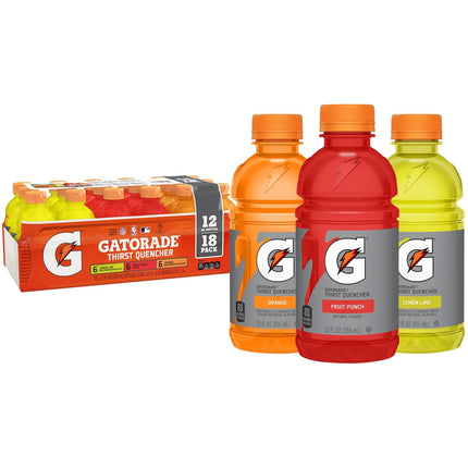 Thirst Quencher Sports Drink Variety Pack, 12 fl oz, Pack of 18