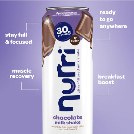 30g Protein Ultra Filtered Milk Shake - Chocolate, Lactose Free, 10 Cans