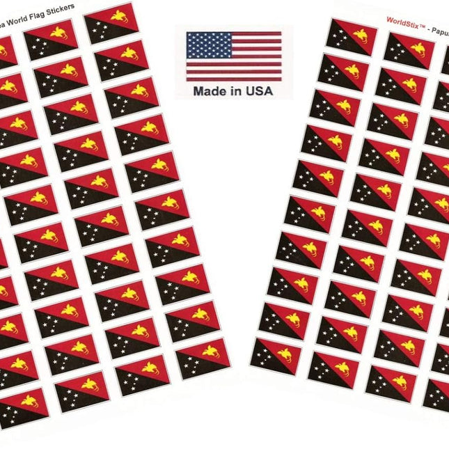 100 Mexico Flag Stickers, 1.5x1 Inch, Made in USA, Self Adhesive Sheets
