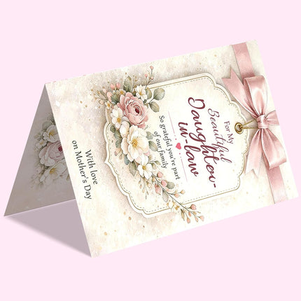 Mother's Day Floral Greeting Card for Daughter-in-Law