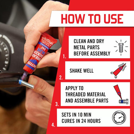 Blue 242 Removable Medium-Strength Threadlocker, 6 ml