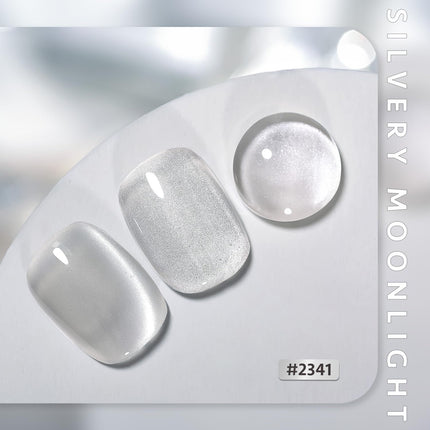 Glassy Cat Eye Gel Nail Polish, 16ml, Silvery Moonlight