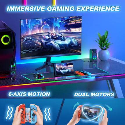 Wireless Game Controller with Motion Control and Dual Vibration
