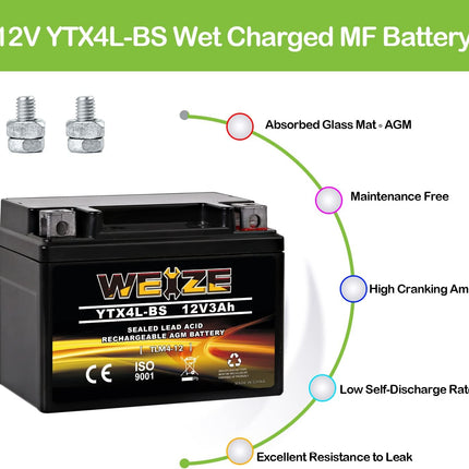 Sealed Rechargeable Motorcycle Battery