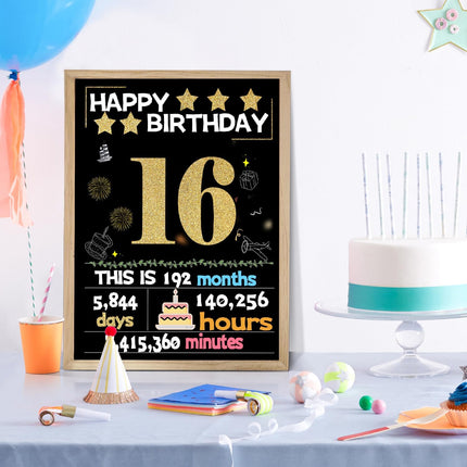16th Birthday Card with Envelope - Back in 2010