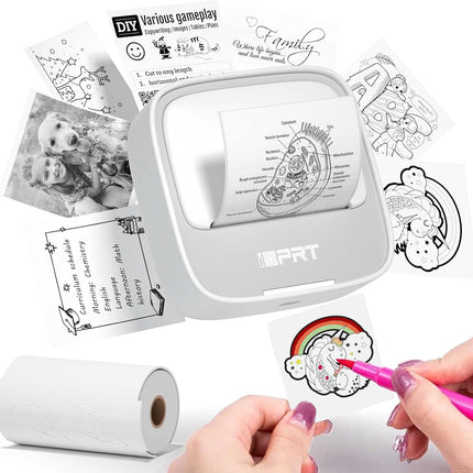 Portable Inkless Bluetooth Sticker Printer - Gray